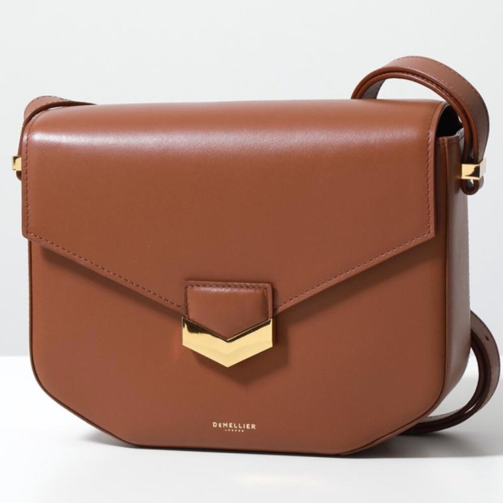 Demellier the London Crossbody Bag Tan Smooth